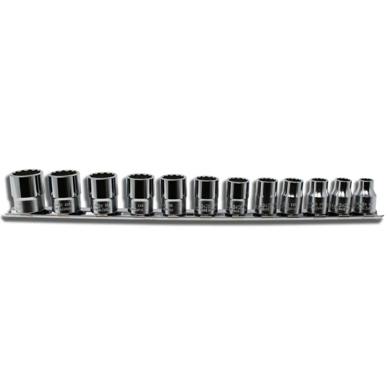 Ko-Ken RS3405M/12 3/8 Sq. Dr. Socket set 8-19mm 12 point 12 pieces on Sale