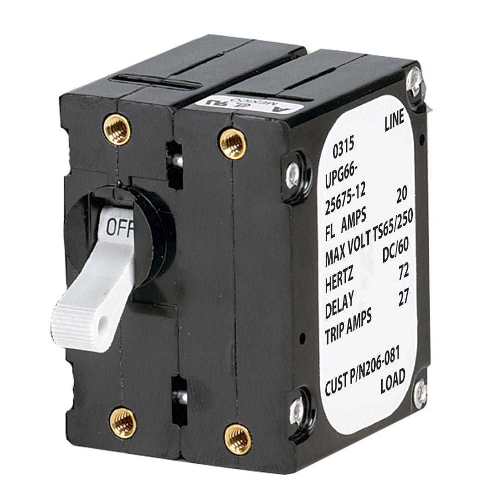 Paneltronics ‘A’ Frame Magnetic Circuit Breaker – 5 Amps – Double Pole [206-078S] Supply