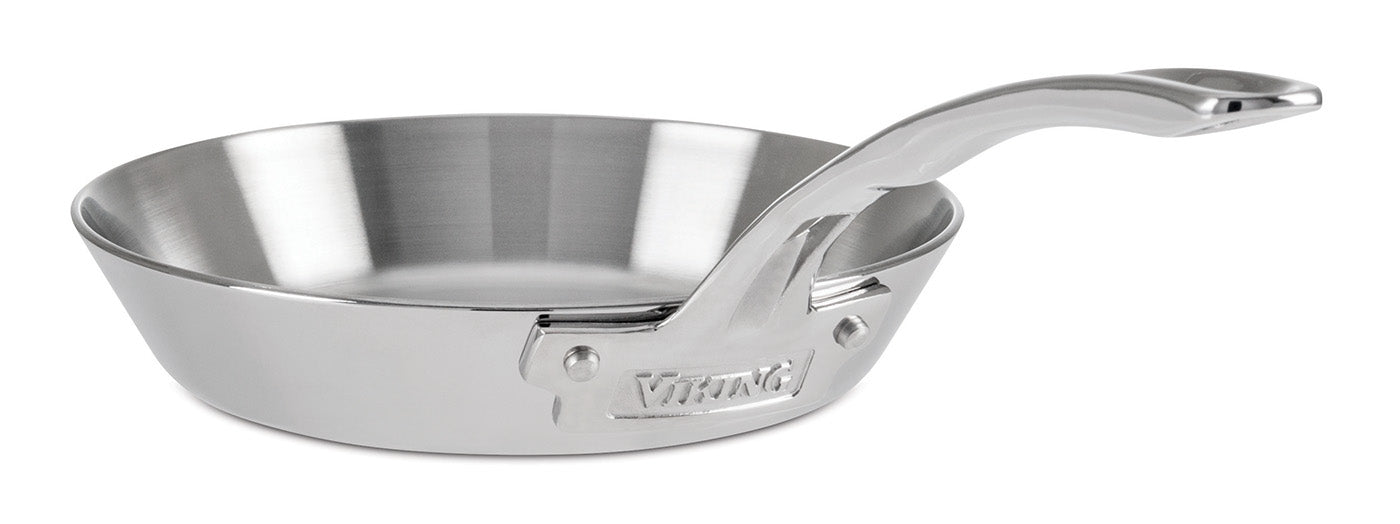 Viking Contemporary 3-Ply Stainless Steel 8-Inch Fry Pan Hot on Sale