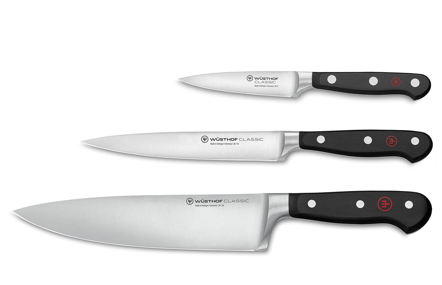 Wusthof Classic 3 Piece Chef’s Knife Set Discount