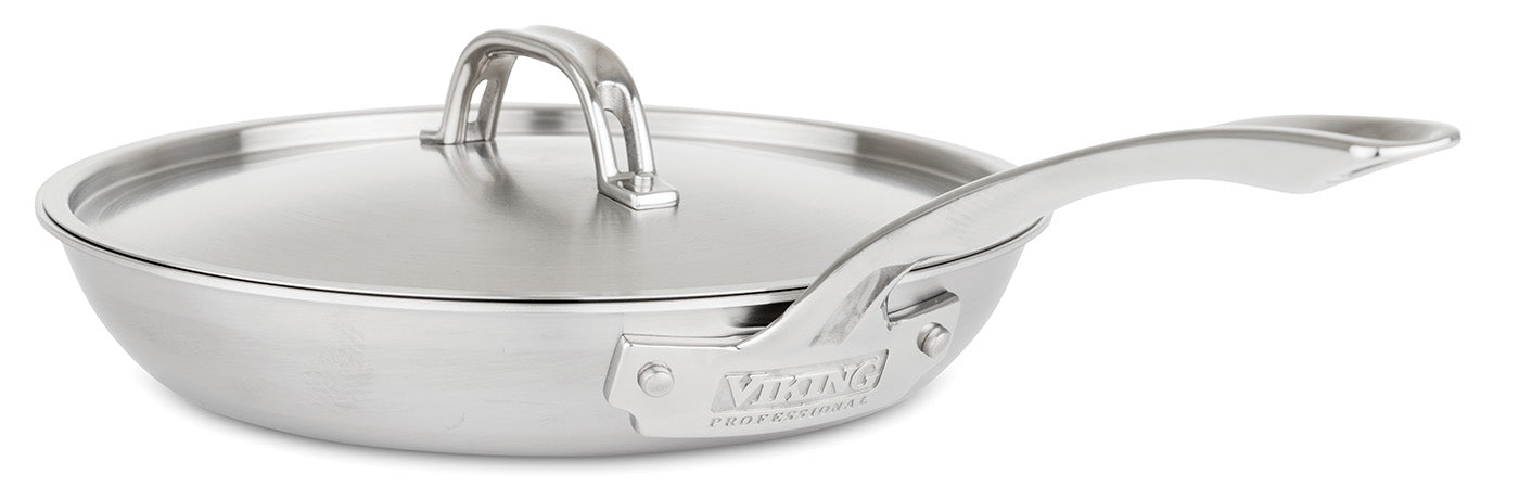 Viking Professional 5-Ply Stainless Steel 10-Inch Eterna Non-Stick Fry Pan With Lid Supply