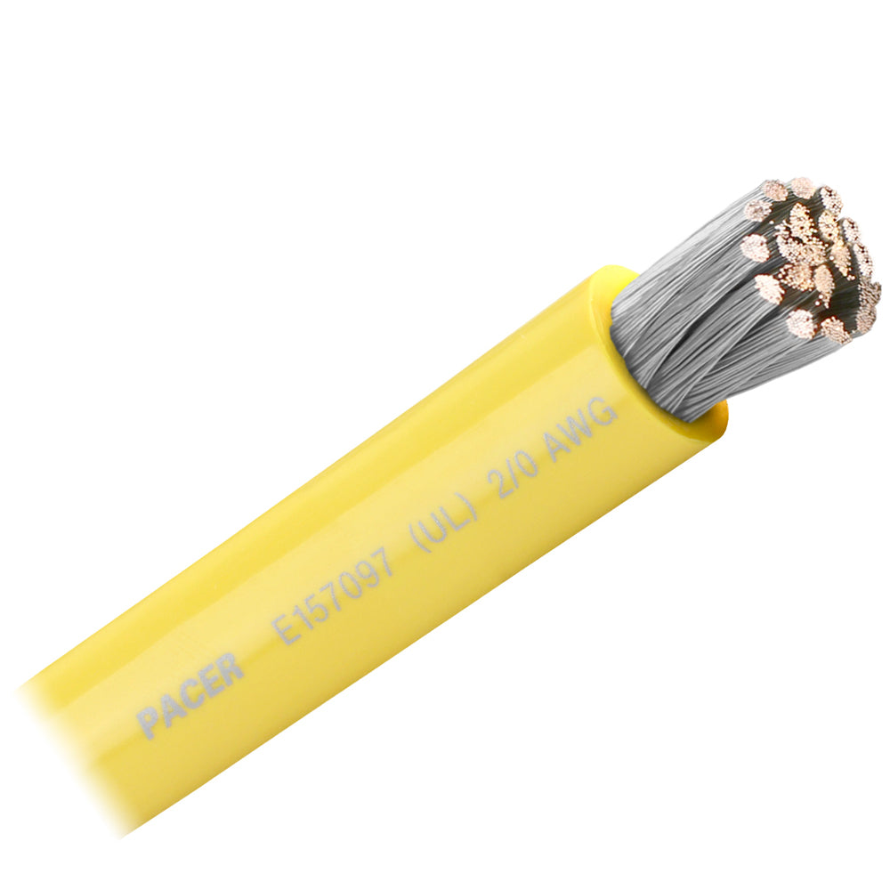 Pacer Yellow 2/0 AWG Battery Cable – Sold By The Foot [WUL2/0YL-FT] Discount