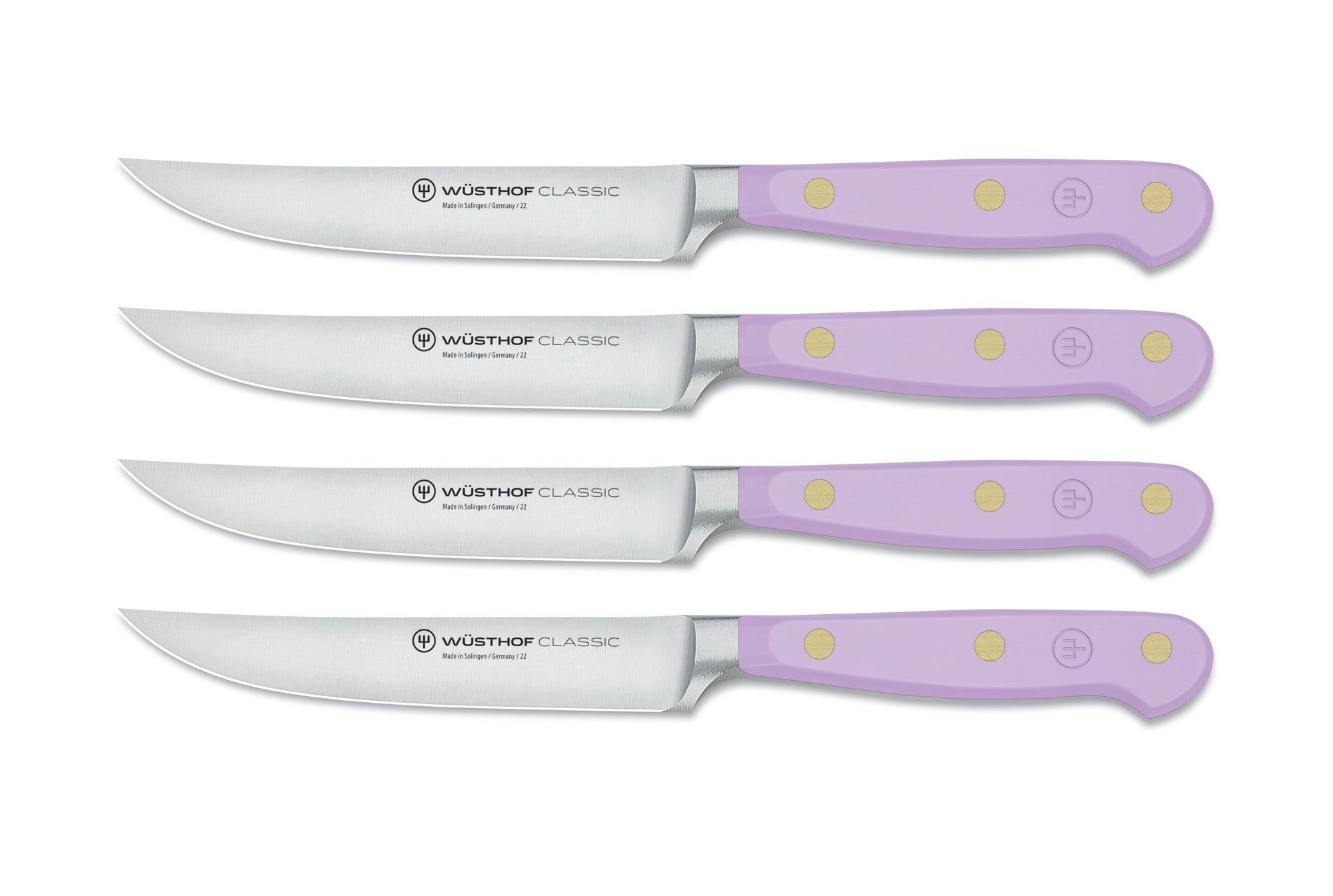 Wusthof Classic 4 Piece Steak Knife Set, Purple Yam Supply