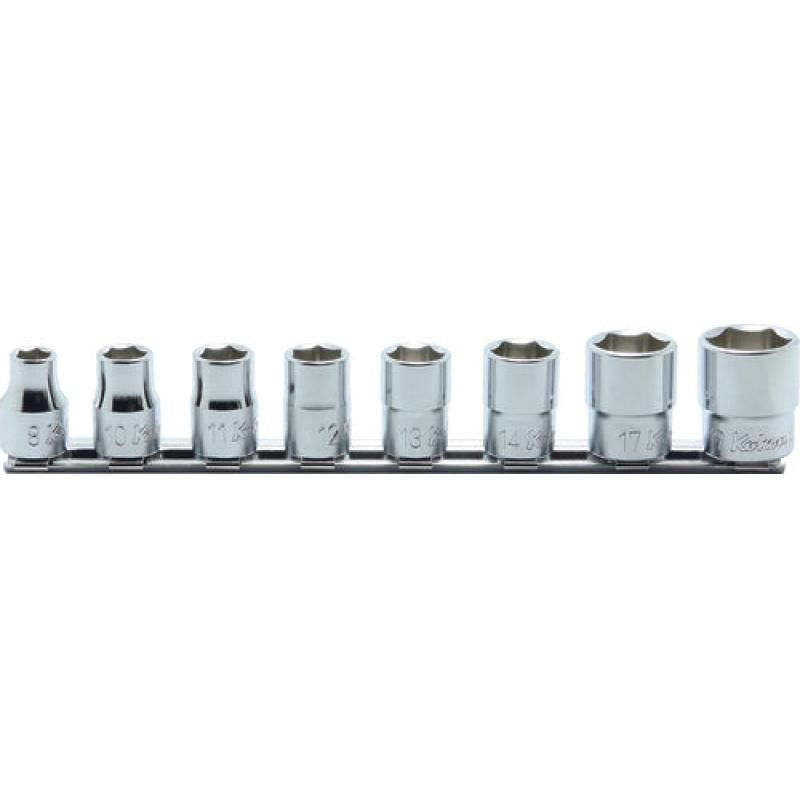 Ko-Ken RS3400M/8 3/8 Sq. Dr. Socket set 8-19mm 6 point 8 pieces Supply