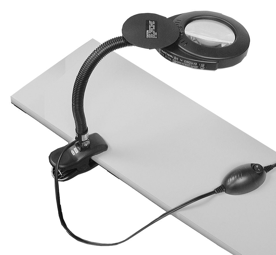 Clip-On LED Magnifier Lamp with a Goose Neck Hot on Sale