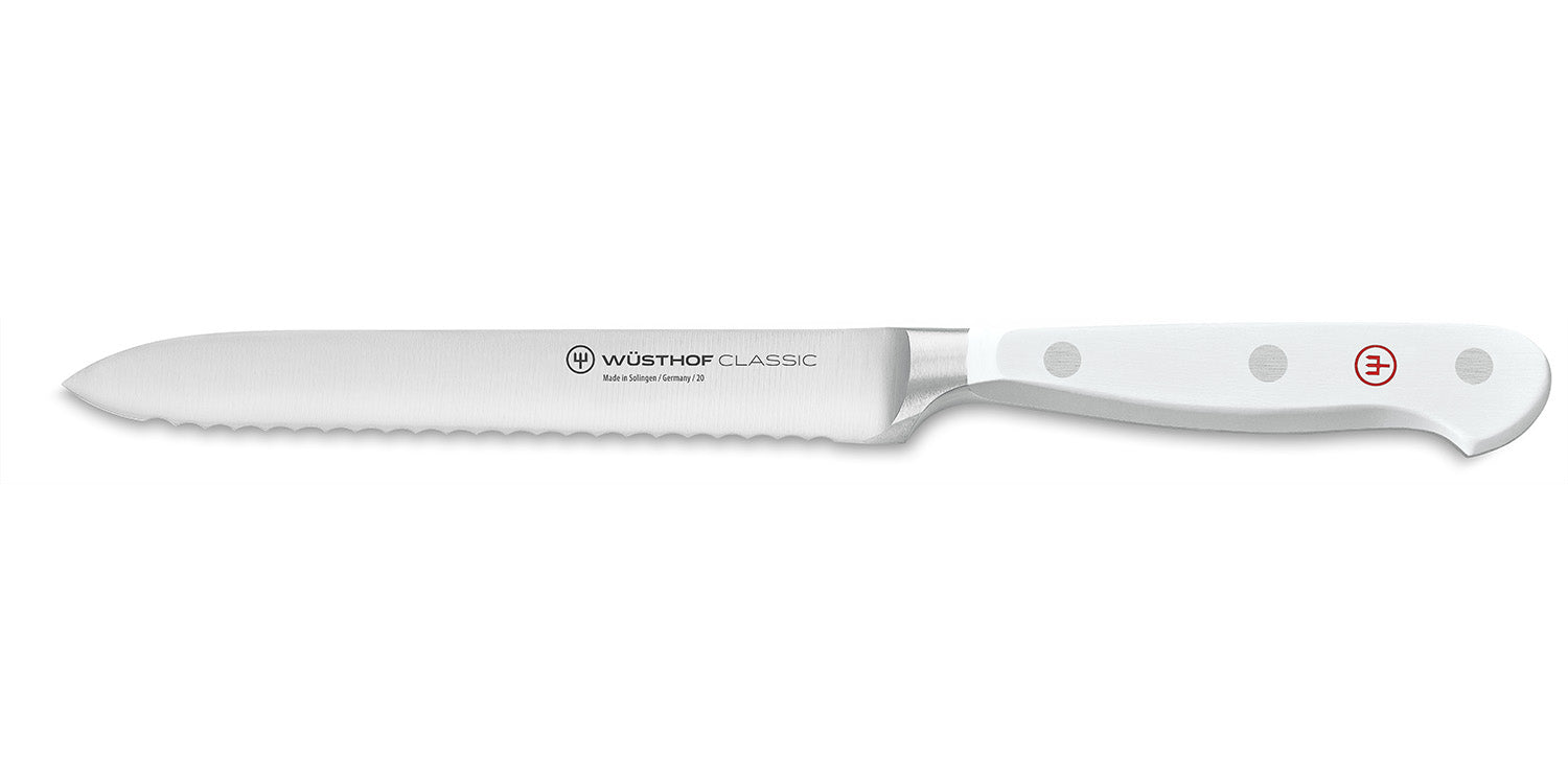 Wusthof Classic White 5 Inch Serrated Knife Discount
