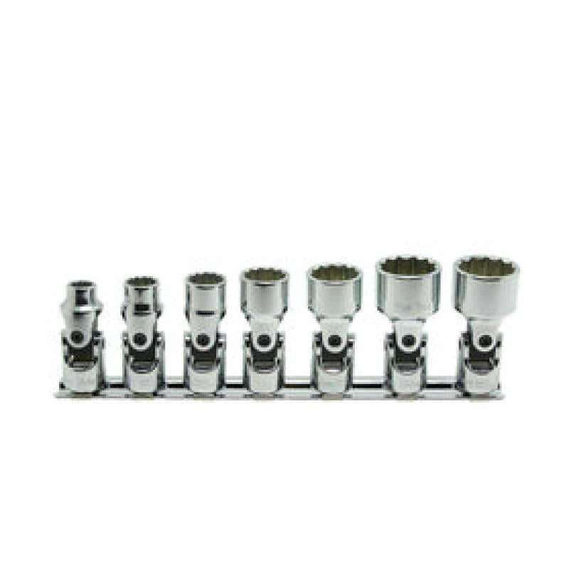 Ko-Ken RS3445W/7 3/8 In Sq. Dr. Universal Socket set Whitworth 1/8-1/2 Inch 12 point 7 Pieces on Sale