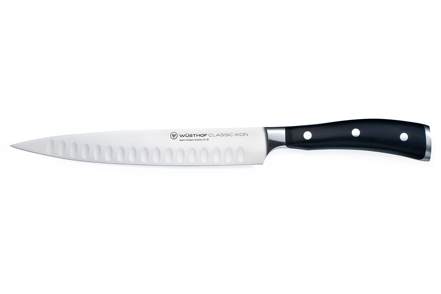 Wusthof Classic Ikon 8 Inch Carving Knife, Hollow Edge Online now