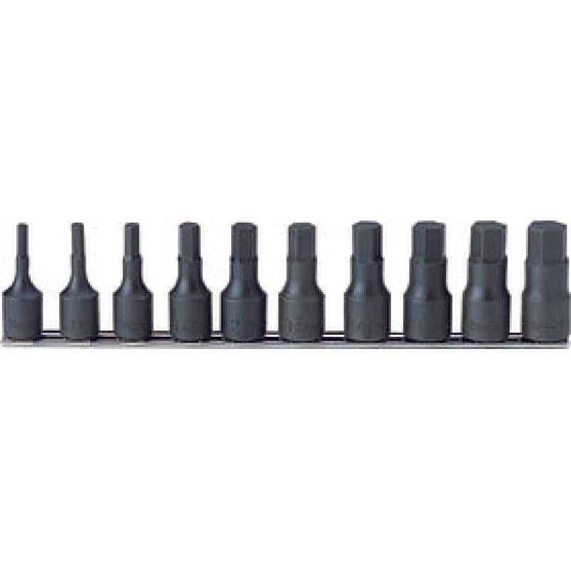 Ko-Ken RS4012A/10-L60 Bit Socket set 3/16-3/4 Hex 300mm 10 pieces 1/2 Sq. Drive Sale