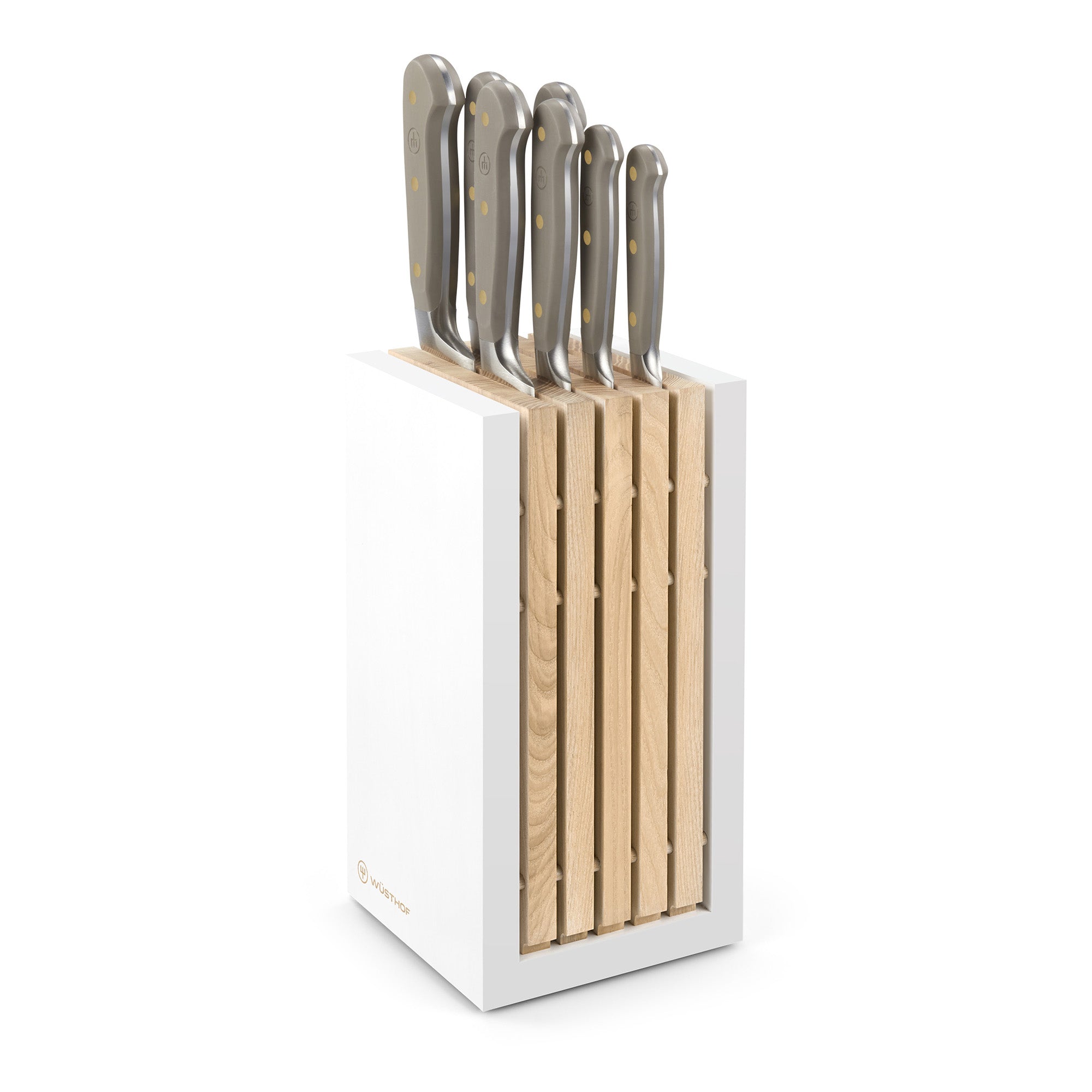 Wusthof Classic 8 Piece Knife Block Set, Velvet Oyster Supply