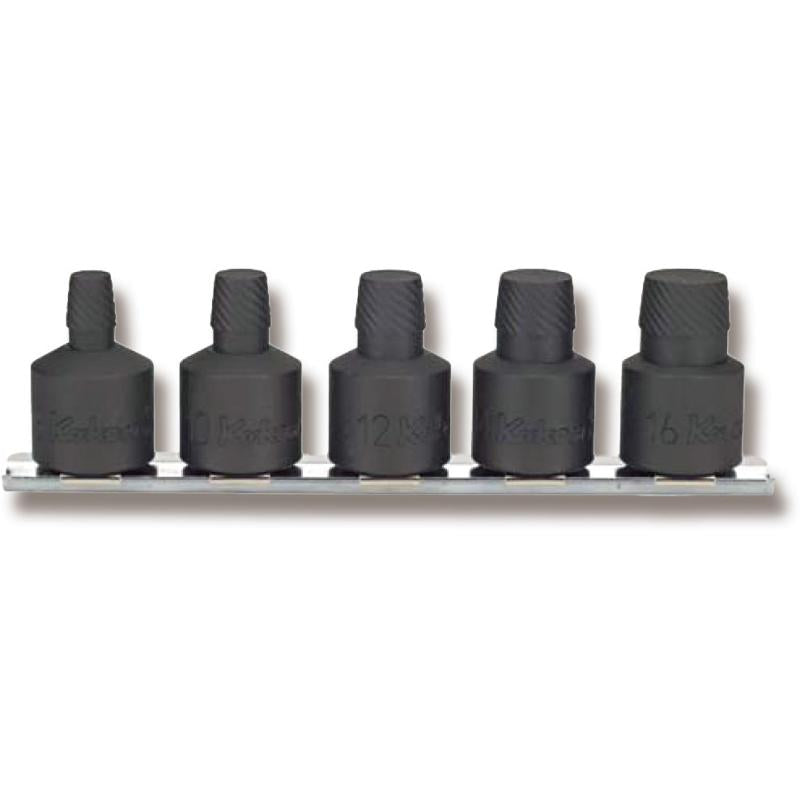 Ko-ken RS4129/5-L37 1/2″Sq. Dr. Bolt Twister Set 8mm-16mm 150 mm 5 Pcs Supply