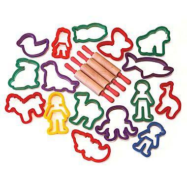 Clay Cutters 16 Cutters 4 Rolling Pins Fashion