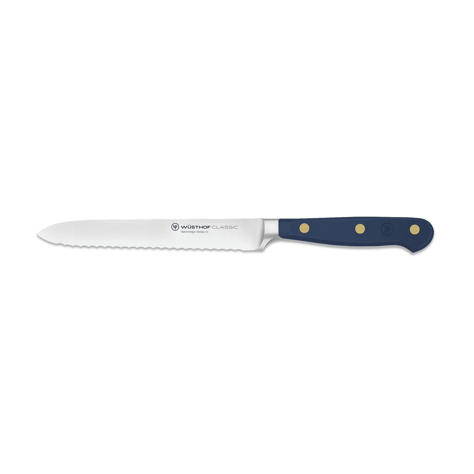 Wusthof Classic 5-Inch Serrated Utility Knife, Wild Blueberry Online