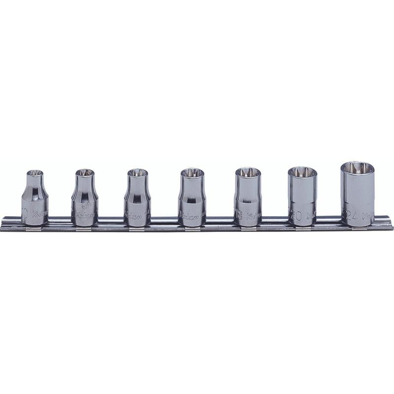 Ko-ken RS4425/7 TORX® 1/2″Sq. Drive Socket Set 7 Pcs E10-E24 200 mm Online Sale