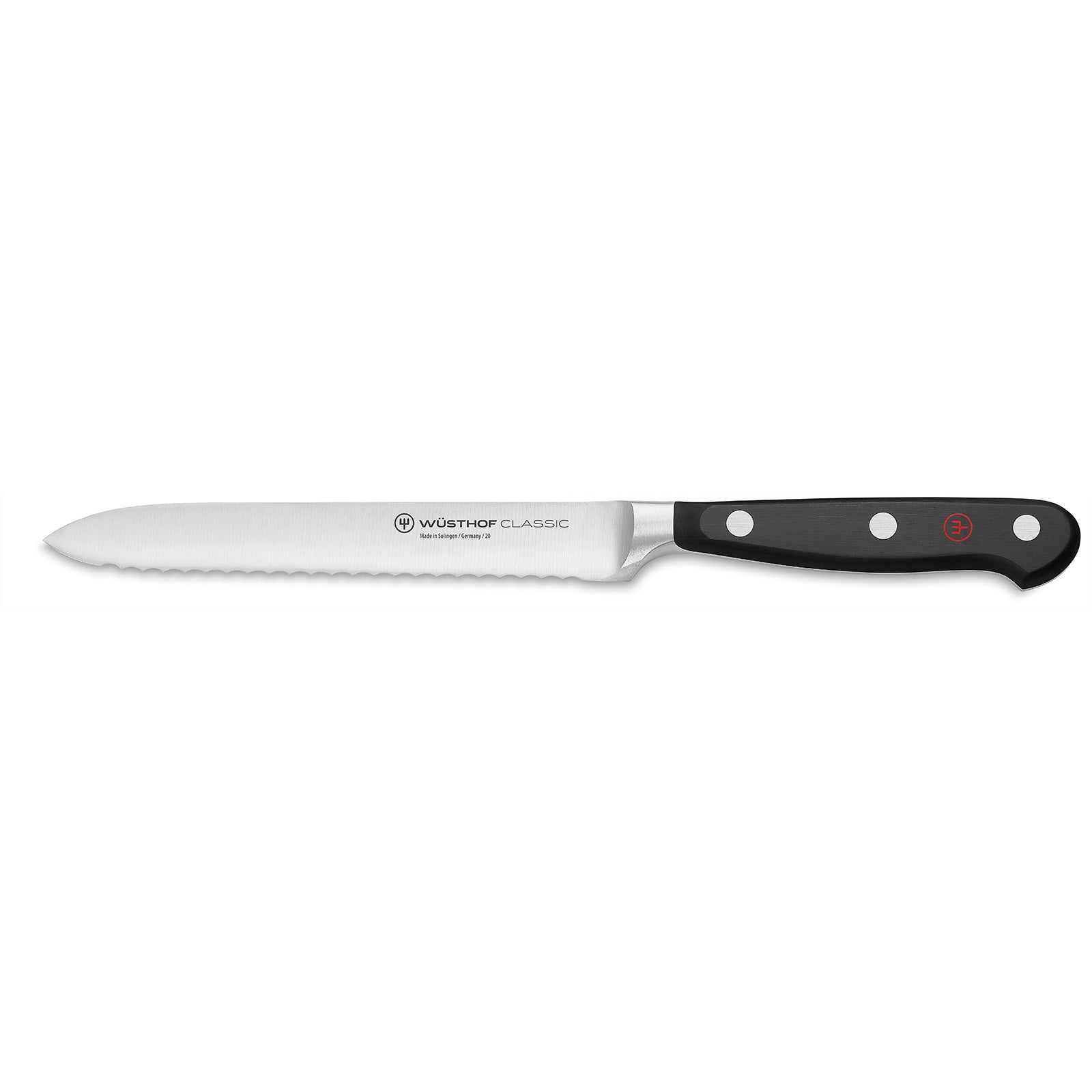 Wusthof Classic 5 Inch Serrated Utility Knife on Sale