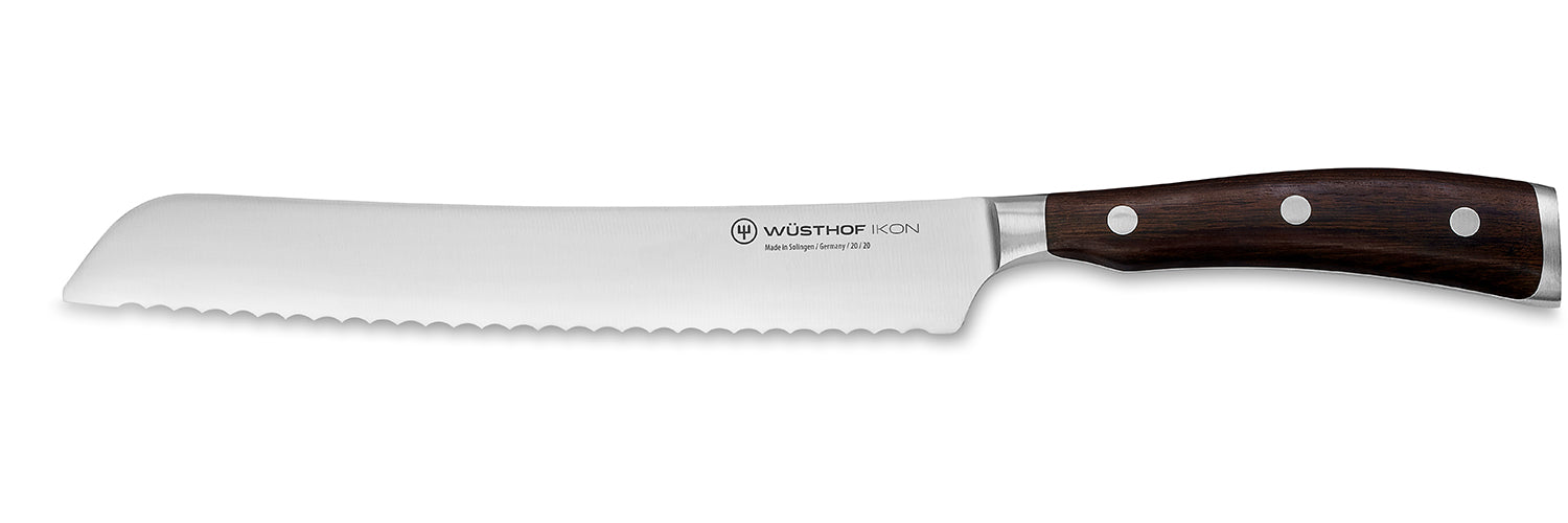 Wusthof Ikon Blackwood 8 Inch Bread Knife Online now