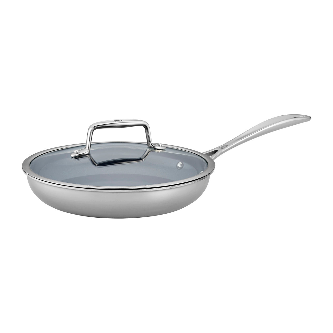 Zwilling Clad CFX 2-pc Stainless Steel Ceramic Nonstick Fry Pan with Lid Set Online now