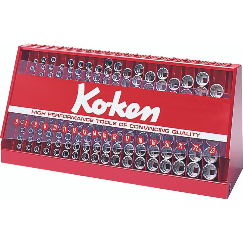 Ko-ken S3240M-05 3/8″Sq. Drive 12 Point Socket Set 177 Pieces Fashion