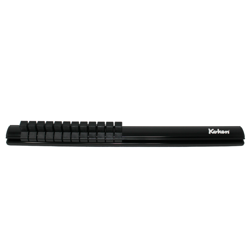 Ko-ken RSAL300-3/8X12 Magnetic Aluminum Rail 3/8″Dr. Plastic Clip 12 Pcs 300 mm Discount