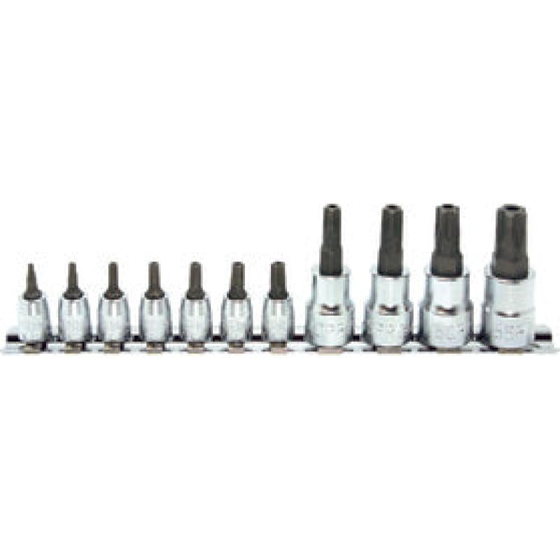 Ko-Ken RSX025/11-IPR 1/4, 3/8 Sq. Dr. Bit Socket set TORX® Plus 8IPR-55IPR Tamper Resistant 11 pieces Sale
