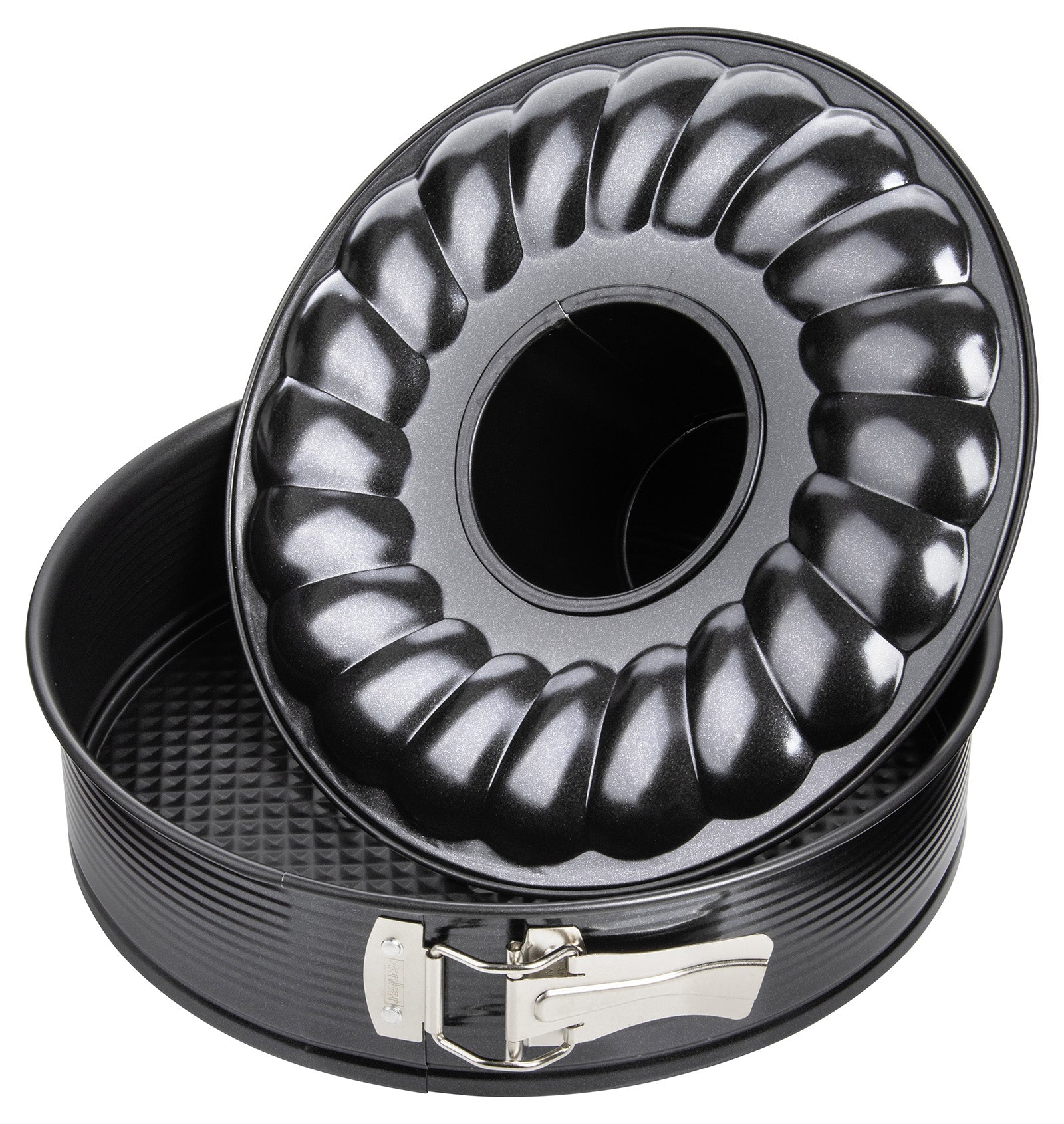 Zenker Nonstick 10-Inch Springform Pan with 2 Bases, Black Hot on Sale