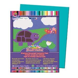 Construction Paper 9×12 Turquoise 50 Sheets Sale