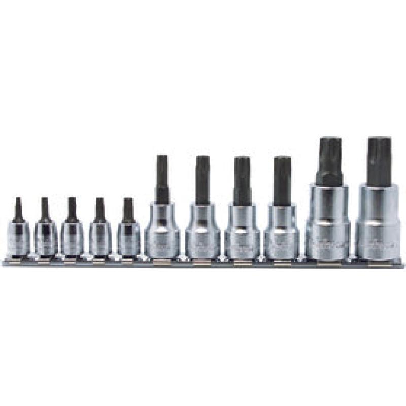 Ko-Ken RSX025/11-IP 1/4, 3/8, 1/2 Sq. Dr. Bit Socket set TORX® Plus 10IP-60IP 11 pieces Sale