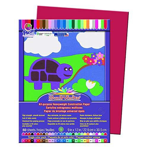 Construction Paper 9×12 Red 50 Sheets Hot on Sale