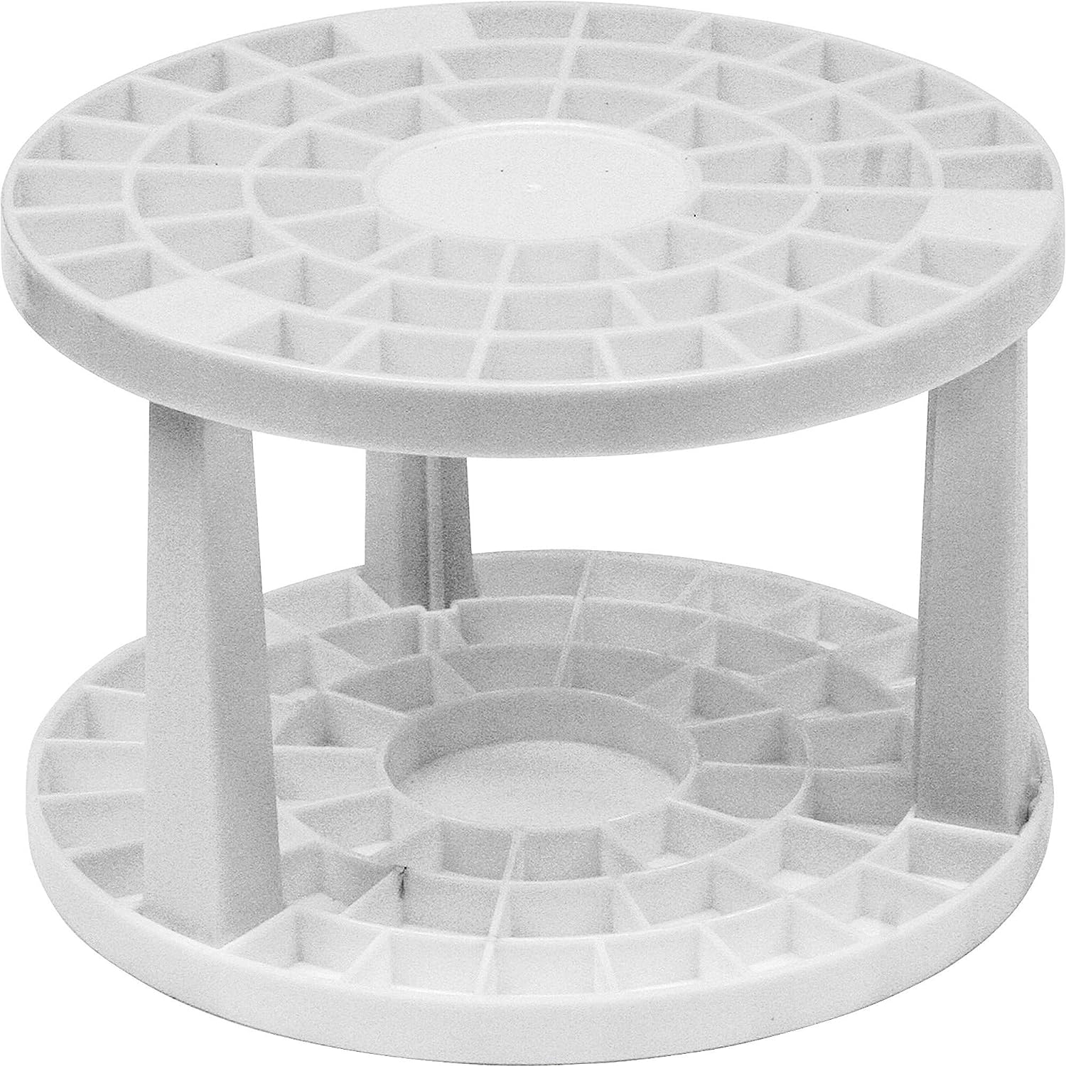 Creativity Street Paint Brush Holder, 2 Tier 49 Compartment Brush Caddy, White/Plastic, 5-3/4″ Diameter Online Hot Sale