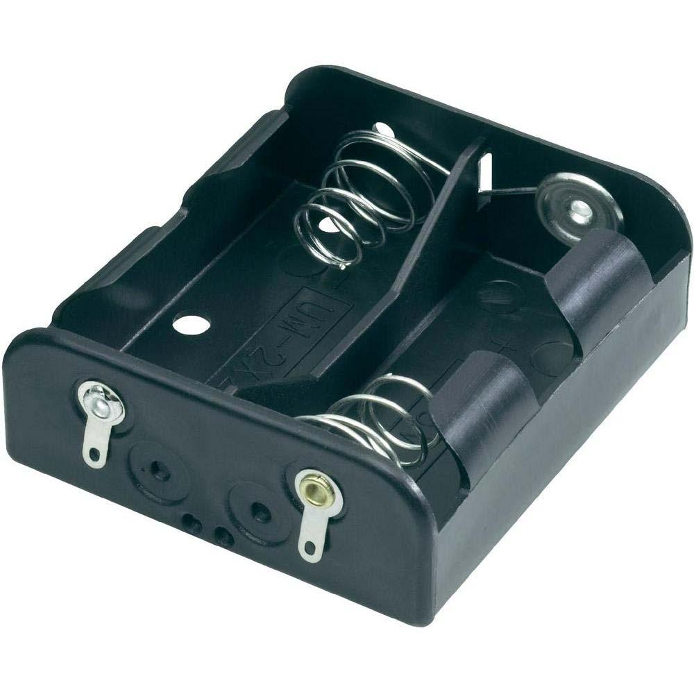 D Plastic 2 battery holder with solder lugs Hot on Sale