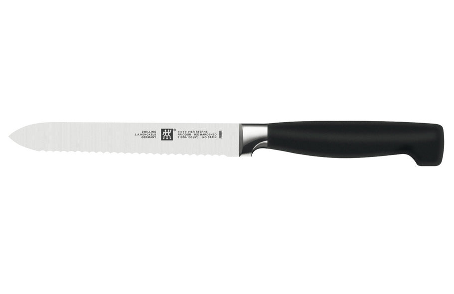 Zwilling J.A. Henckels Four Star 5″ Serrated Utility Knife Online now