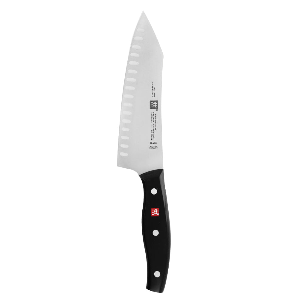 Zwilling J.A. Henckels Twin Signature 7 Inch Hollow Edge Rocking Santoku Knife Hot on Sale
