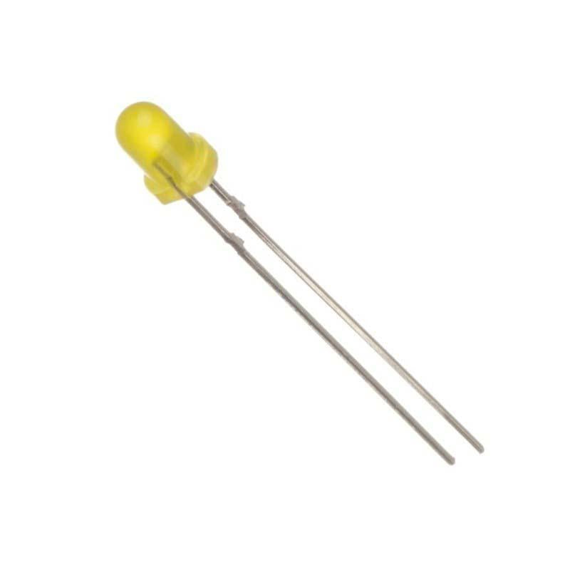 Diffused Lens LEDs – Small – Yellow – 3mm Discount