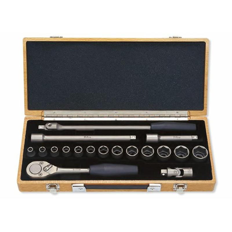 Ko-ken TI4261M 6 Point Socket Set Titanium 18 Pieces Online Hot Sale
